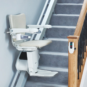 The 1100 stairlift continually recharges batteries in case of power cuts ect...