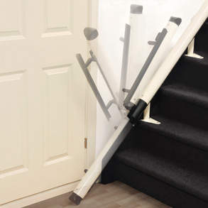 All stairlifts come with the option of a powered or manual hinge for convince