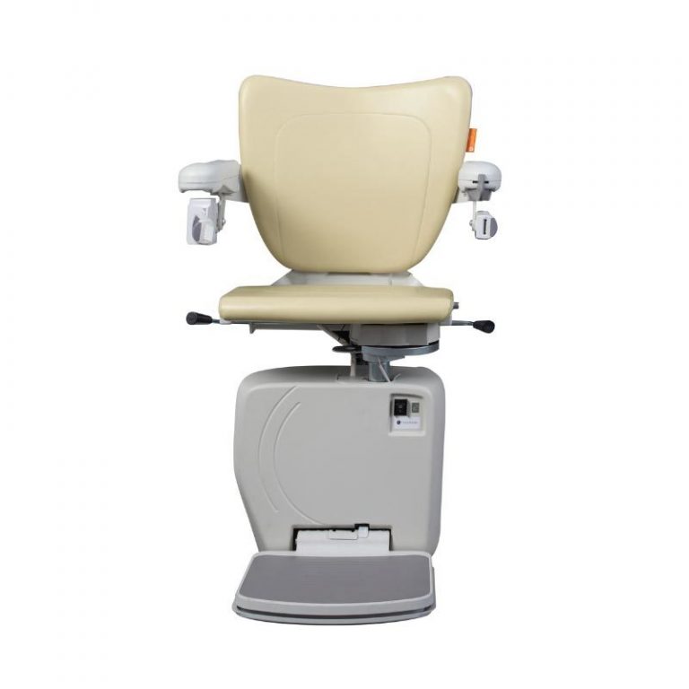 Handicare 4000 Curved Stairlift with Ivory Style Seat
